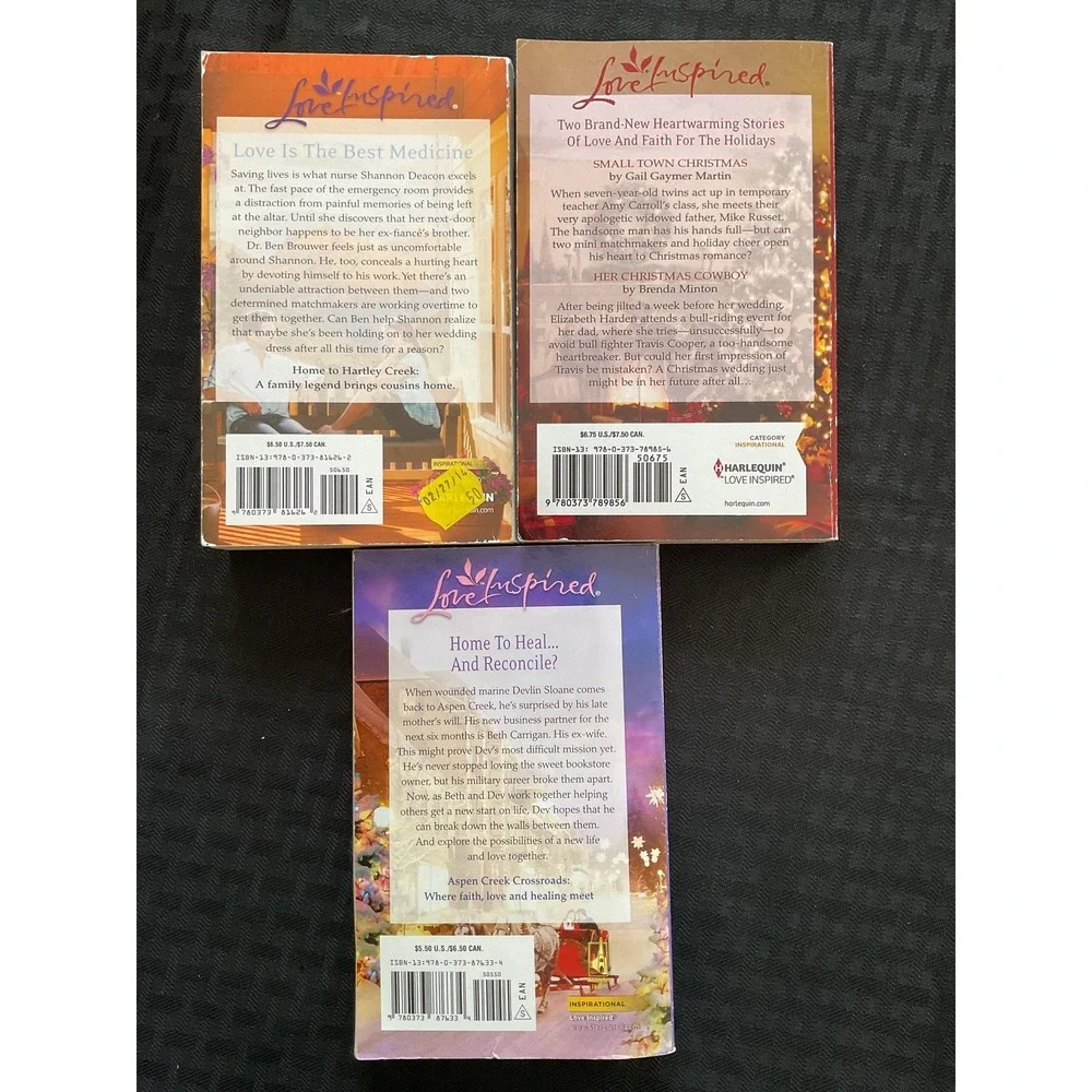 Love Inspired Romance Lot 3 Books Aarsen Martin Minton Rustand Christian Softcov